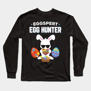 Eggspert Egg Hunter Funny Easter Long Sleeve T-Shirt